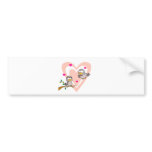 Two Turtle Doves By A Branch Bumper Stickers