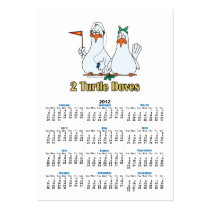 two turtle doves second 2nd day of christmas business card template