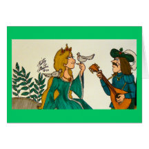 Two Turtledoves (Green Dress) Cards