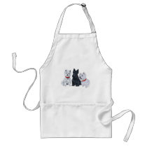 Two Westies and a Scottie Apron
