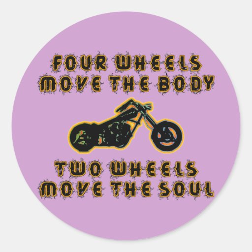 TWO WHEELS MOVE THE SOUL STICKER