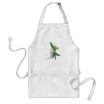 Two White Asiatic Lilies Aprons