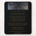 TWO WOLVES CHEROKEE TALE Art  Mousepad