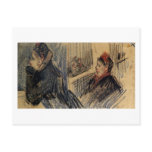 Two Women in a Balcony Box, Vincent van Gogh postcards
