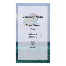 Two Women Parasailing in the Bahamas Business Card Template