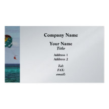 Two Women Parasailing  - Platinum Business Card Templates