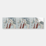 Two women wearing cloaks as veils by Kubo, Shunman Bumper Sticker