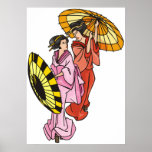 Two Women With Umbrellas
