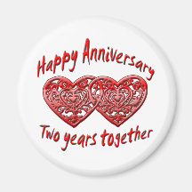 Two Years Together Magnet