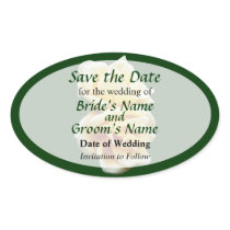 Two Yellow Roses Save the Date Sticker