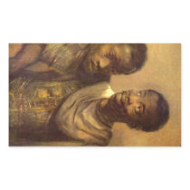 Two young Africans by Rembrandt Rectangular Sticker