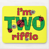 TWOriffic Ladybug 2nd Birthday Mouse Pads