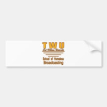 TWU Homeless Broadcasting2use Bumper Stickers