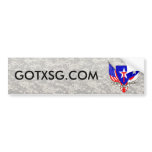 TXSG BUMPER STICKER bumper stickers