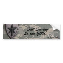 txsg patch Still Serving, So can YOU Bumper Stickers