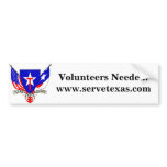 TXSG  Volunteers Needed bumper stickers