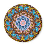 tye dye mushrooms 4 refrigerator magnets