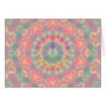 tye dye peace card