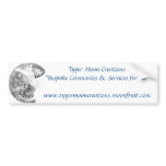 Tyger Moon Bumper Sticker