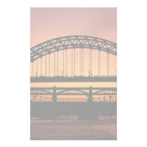 Tyne Bridge, Newcastle, England Custom Stationery