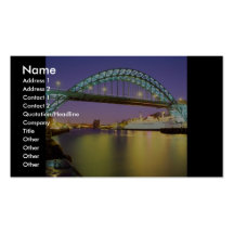 Tyne Bridge, Newcastle-Upon-Tyne, England Business Card Templates
