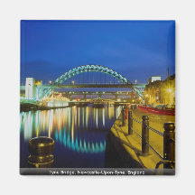 Tyne Bridge, Newcastle-Upon-Tyne, England Fridge Magnets