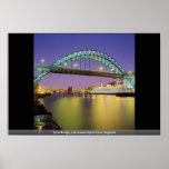 Tyne Bridge, Newcastle-Upon-Tyne, England Poster