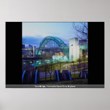 Tyne Bridge, Newcastle-Upon-Tyne, England Posters