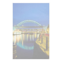 Tyne Bridge, Newcastle-Upon-Tyne, England Personalised Stationery