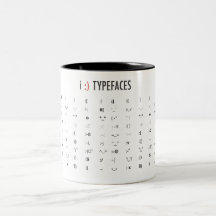 Typefaces Mug