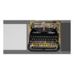 Typewriter Abstract photo cards