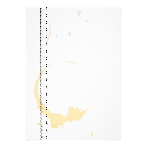 Typewriter Grunge Coffee Stain Invitation Template