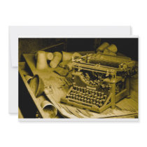 typewriter invitation