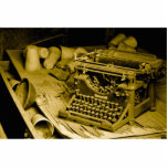 typewriter photo sculpture