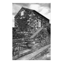 Typical azorean basalt house photo