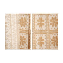 Typical azorean blanket gallery wrap canvas