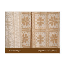 Typical azorean blanket postcard