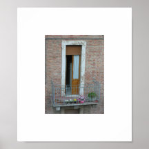typical porch in italy print