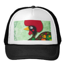 Typical Rooster of Barcelos Trucker Hats