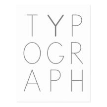 Typography Postcard