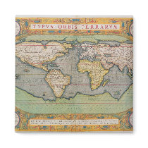Typus Orbis Terrarum, map of the world Refrigerator Magnet