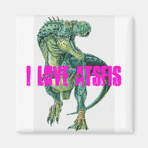 tyrannosaurus_rex_2, I LOVE ATSFIS Fridge Magnet