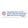 Tyrant's words bumper sticker
