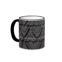 Tyre tread close up mug