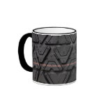 Tyre tread close up mugs