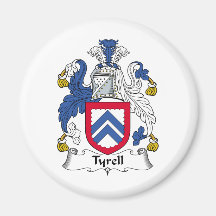 Tyrell Family Crest Magnets