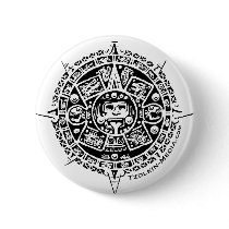 Tzolkin Sunstone Logo Pinback Button