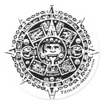Tzolkin Sunstone Logo Sticker