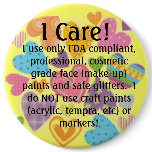 u19329069, I Care!, I use only FDA compliant, p... buttons