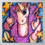 U is for Unicorn Poster
